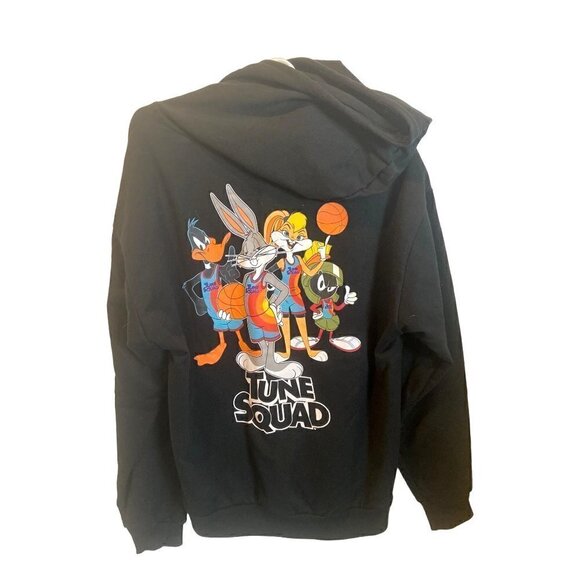 Tune Squad Space Jam A New Legacy Black Hoodie Sweatshirt L - Picture 1 of 5